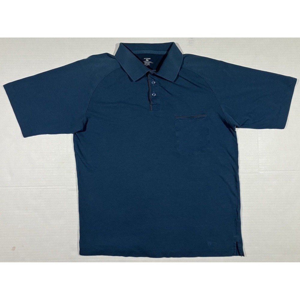 Patagonia Polo Shirt Versatiliti Organic Cotton Tencel Blue Mens Size M